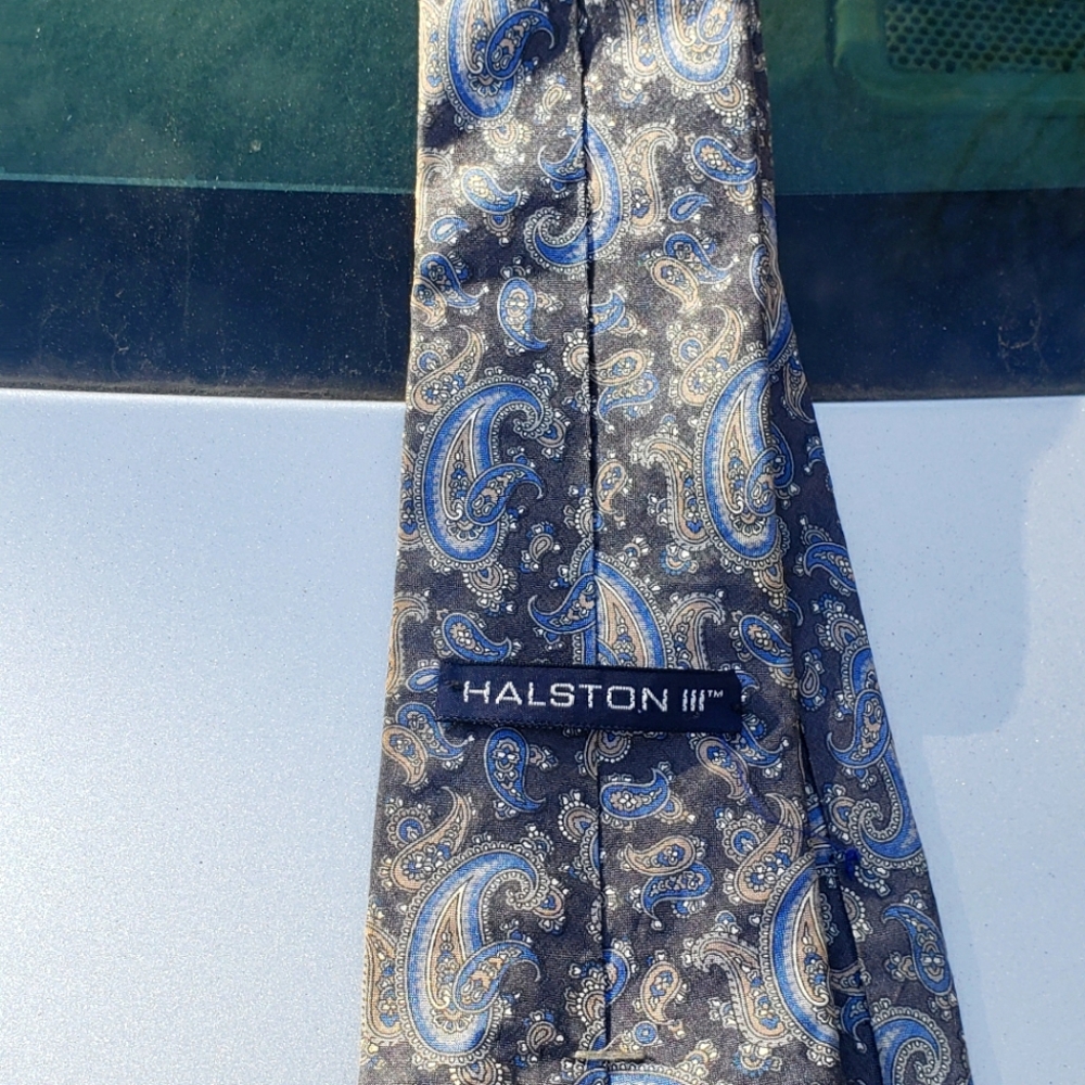 Halston the 3rd Italian silk tie